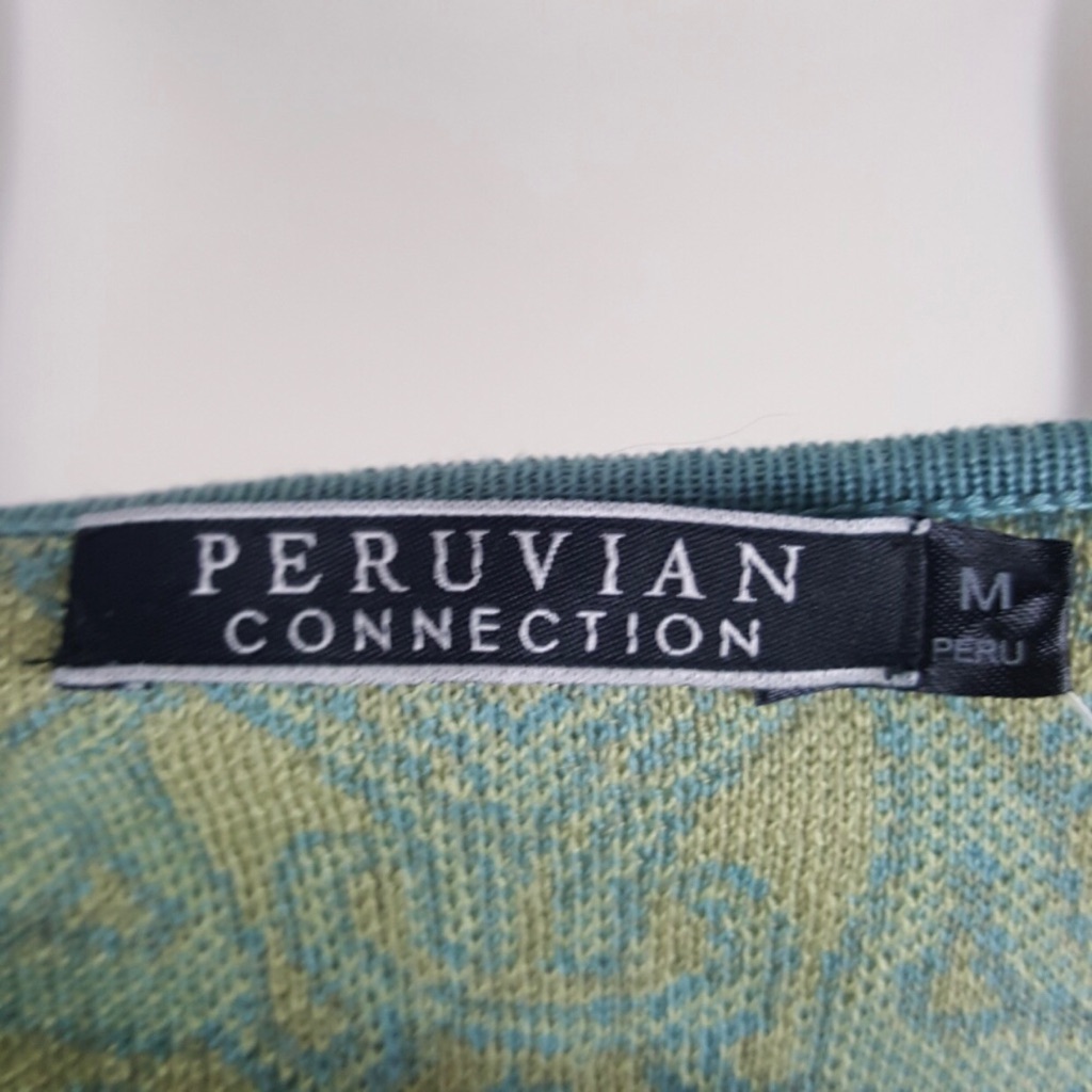 Peruvian Connection Blue And Gold Midi Dress Size M Nwt — image 6 of 8